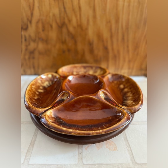 McCoy Pottery Lazy Susan Serving Dish - Picture 1 of 3